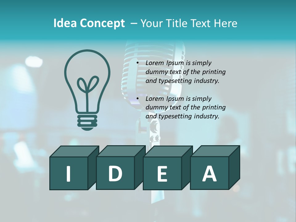 Singer Voice Old PowerPoint Template