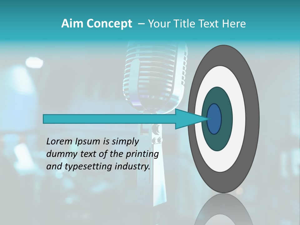 Singer Voice Old PowerPoint Template