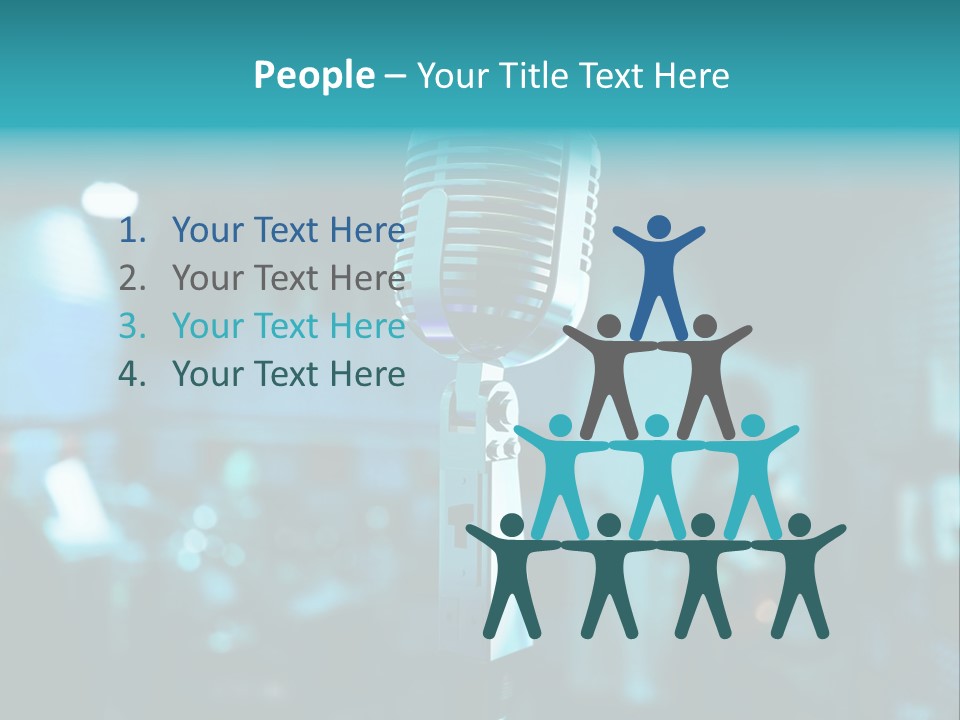 Singer Voice Old PowerPoint Template