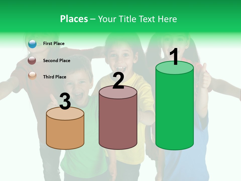 White Background Positive Smiling PowerPoint Template