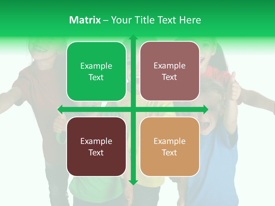 White Background Positive Smiling PowerPoint Template