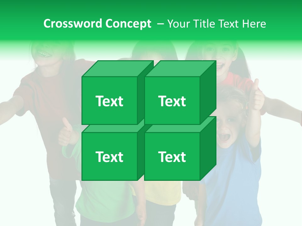 White Background Positive Smiling PowerPoint Template