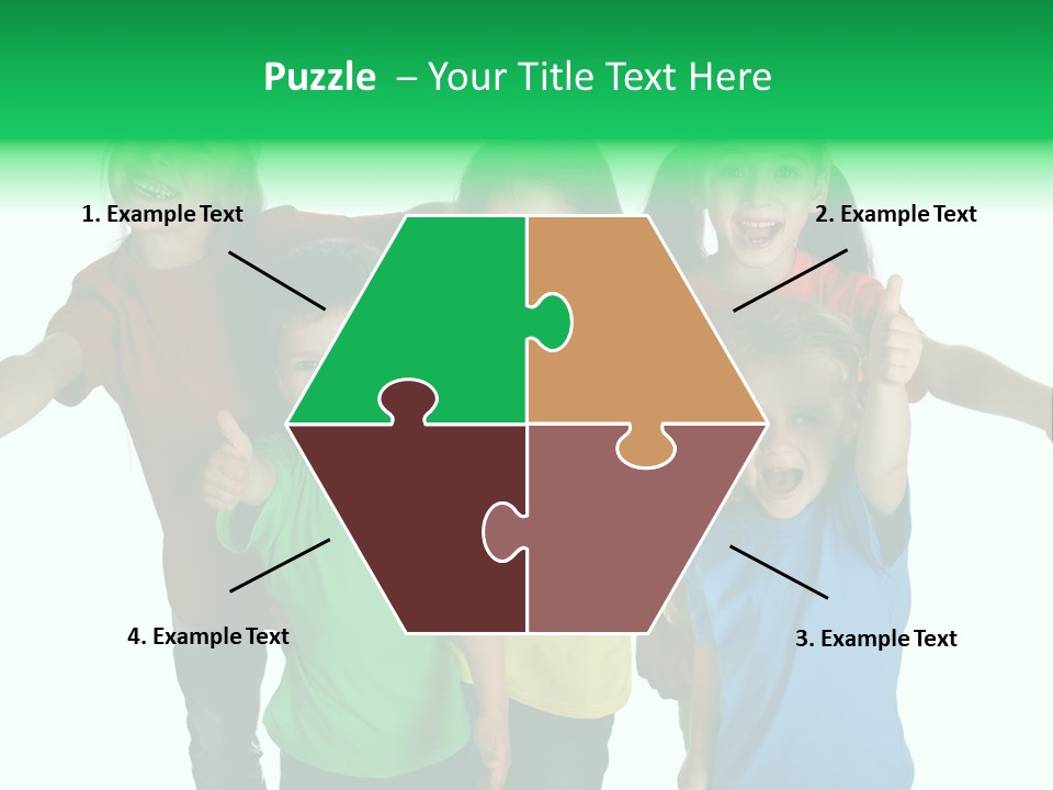 White Background Positive Smiling PowerPoint Template