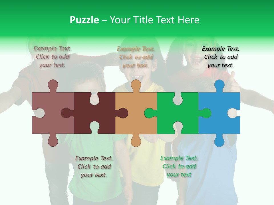 White Background Positive Smiling PowerPoint Template