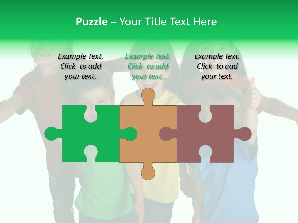 White Background Positive Smiling PowerPoint Template