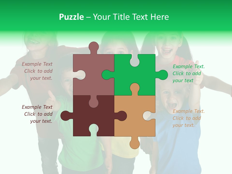 White Background Positive Smiling PowerPoint Template