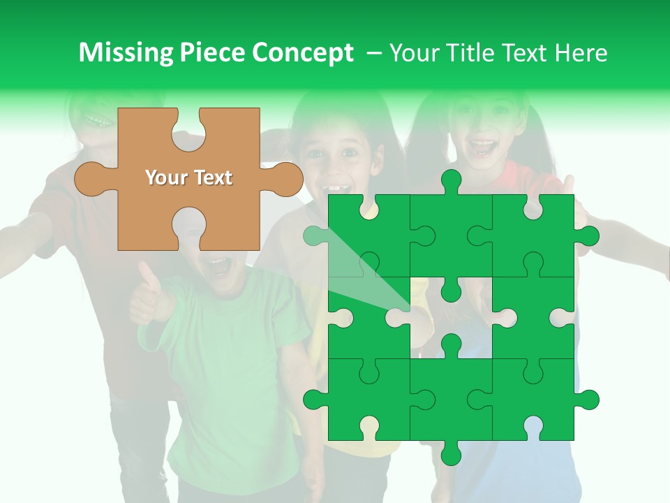 White Background Positive Smiling PowerPoint Template