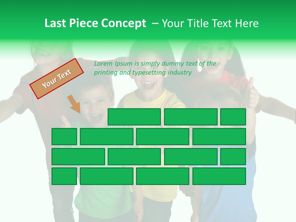 White Background Positive Smiling PowerPoint Template