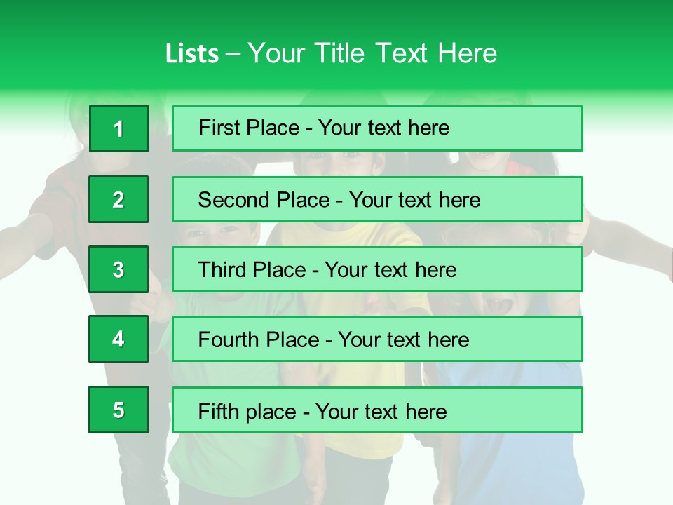 White Background Positive Smiling PowerPoint Template