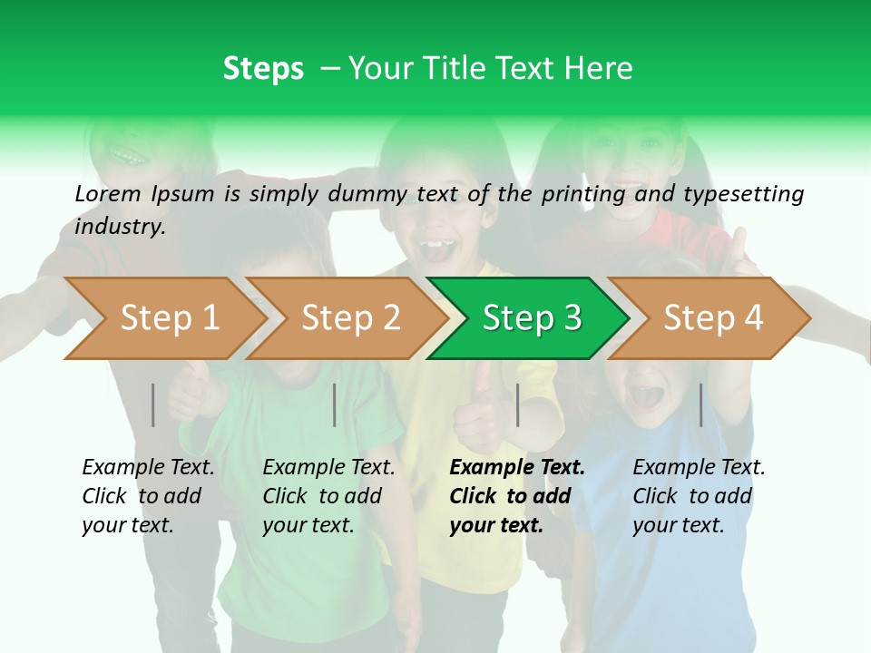 White Background Positive Smiling PowerPoint Template
