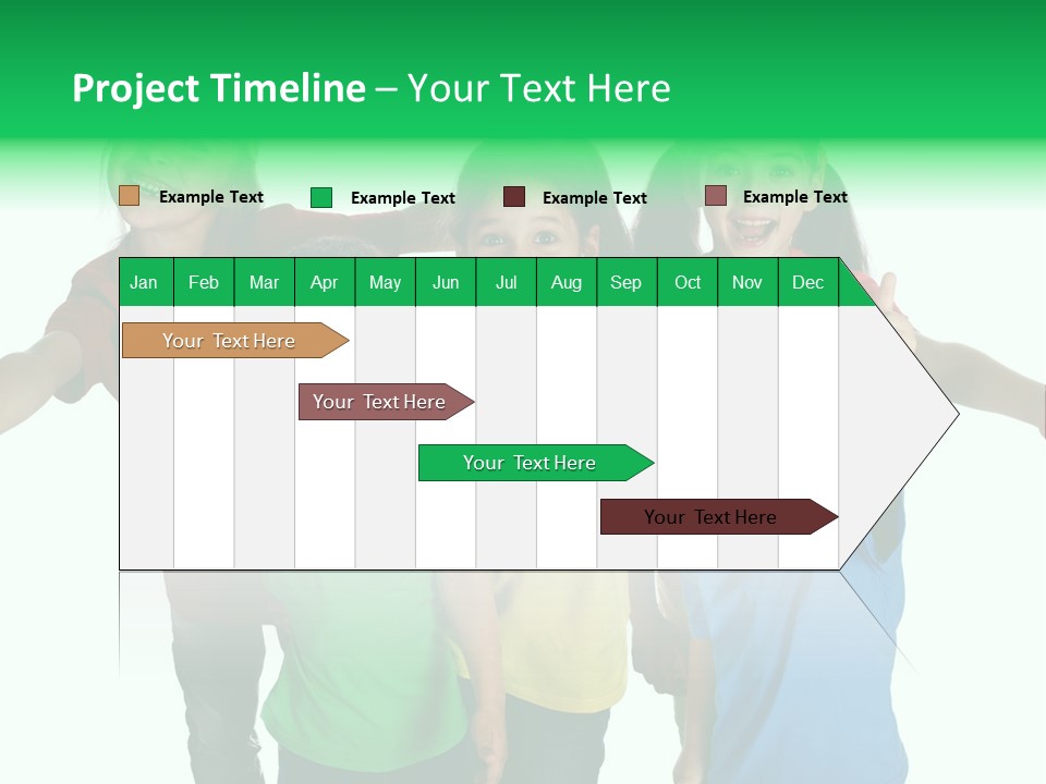 White Background Positive Smiling PowerPoint Template