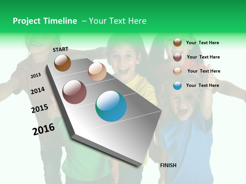 White Background Positive Smiling PowerPoint Template