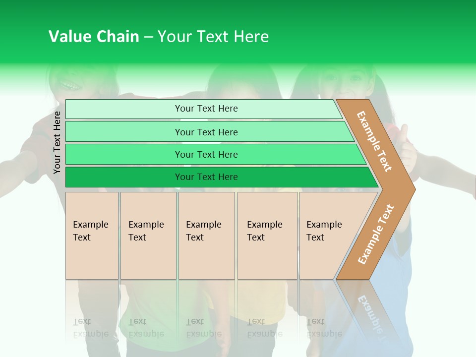 White Background Positive Smiling PowerPoint Template