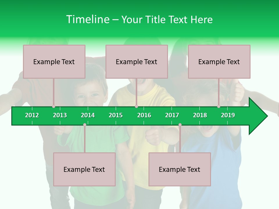 White Background Positive Smiling PowerPoint Template
