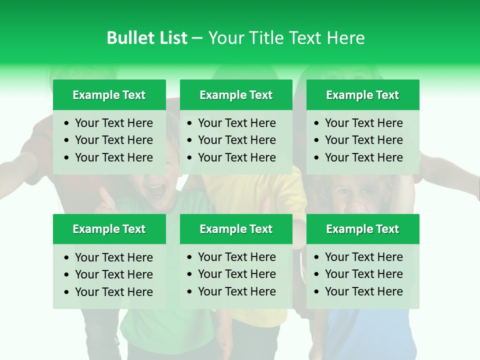 White Background Positive Smiling PowerPoint Template