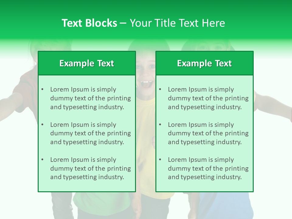 White Background Positive Smiling PowerPoint Template