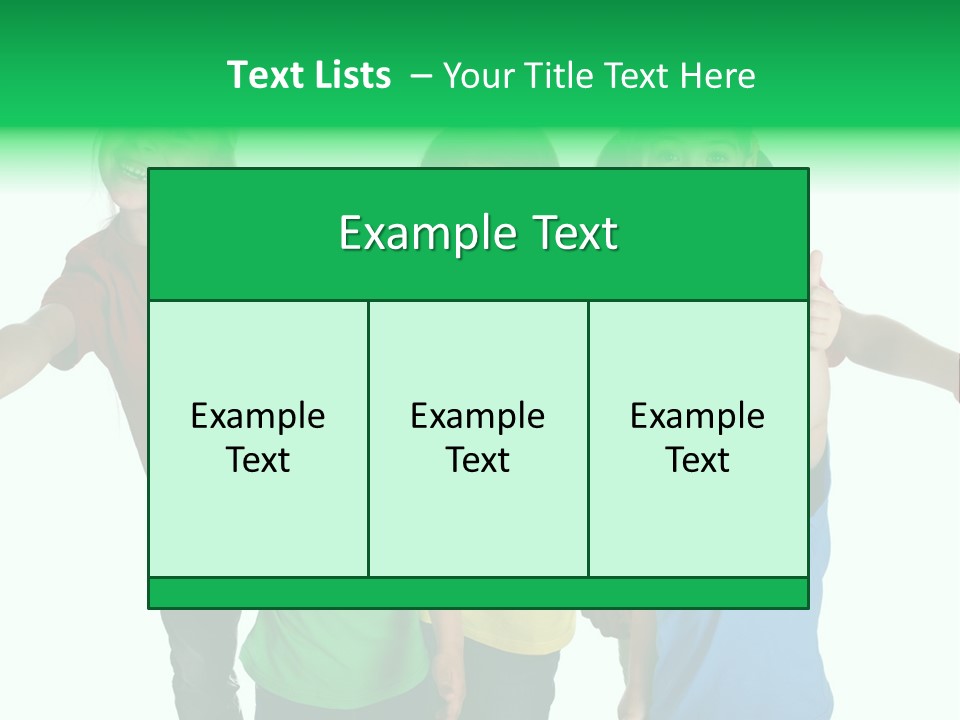 White Background Positive Smiling PowerPoint Template