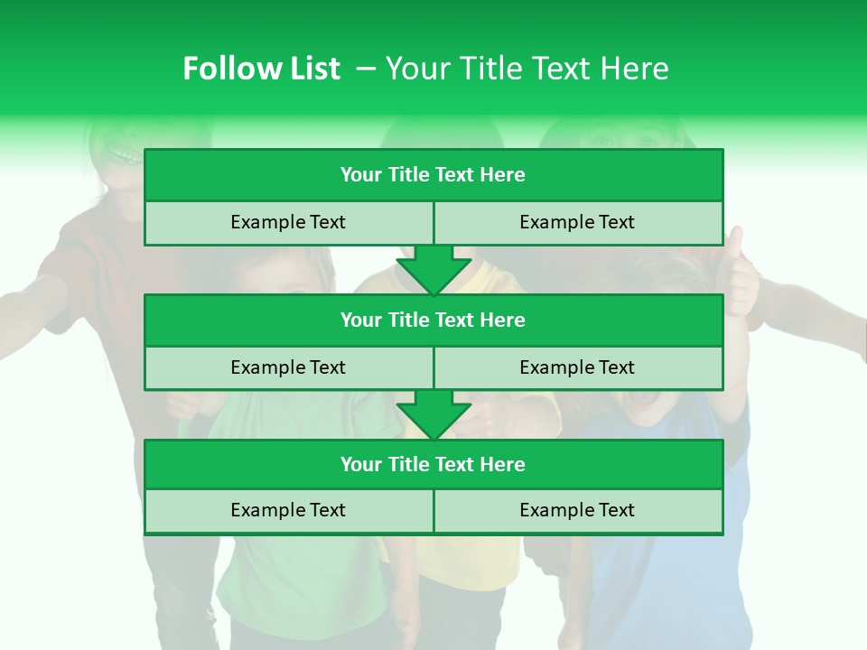 White Background Positive Smiling PowerPoint Template