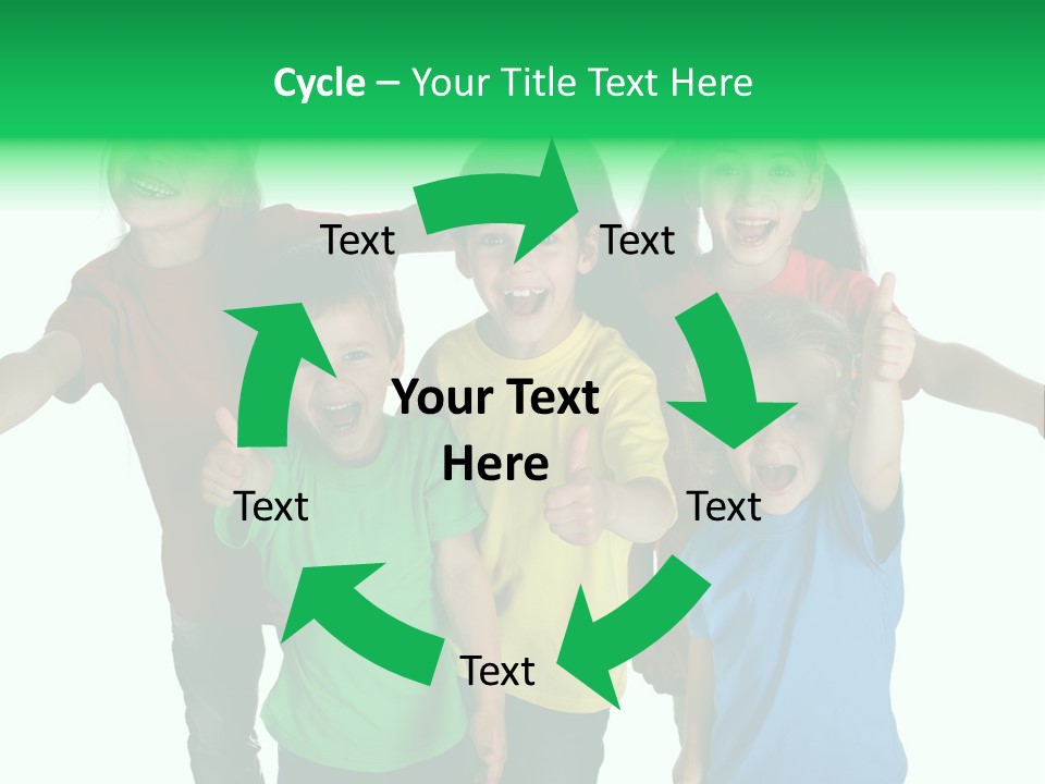 White Background Positive Smiling PowerPoint Template