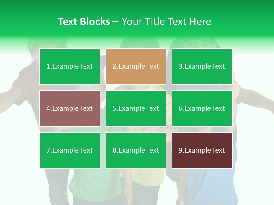 White Background Positive Smiling PowerPoint Template