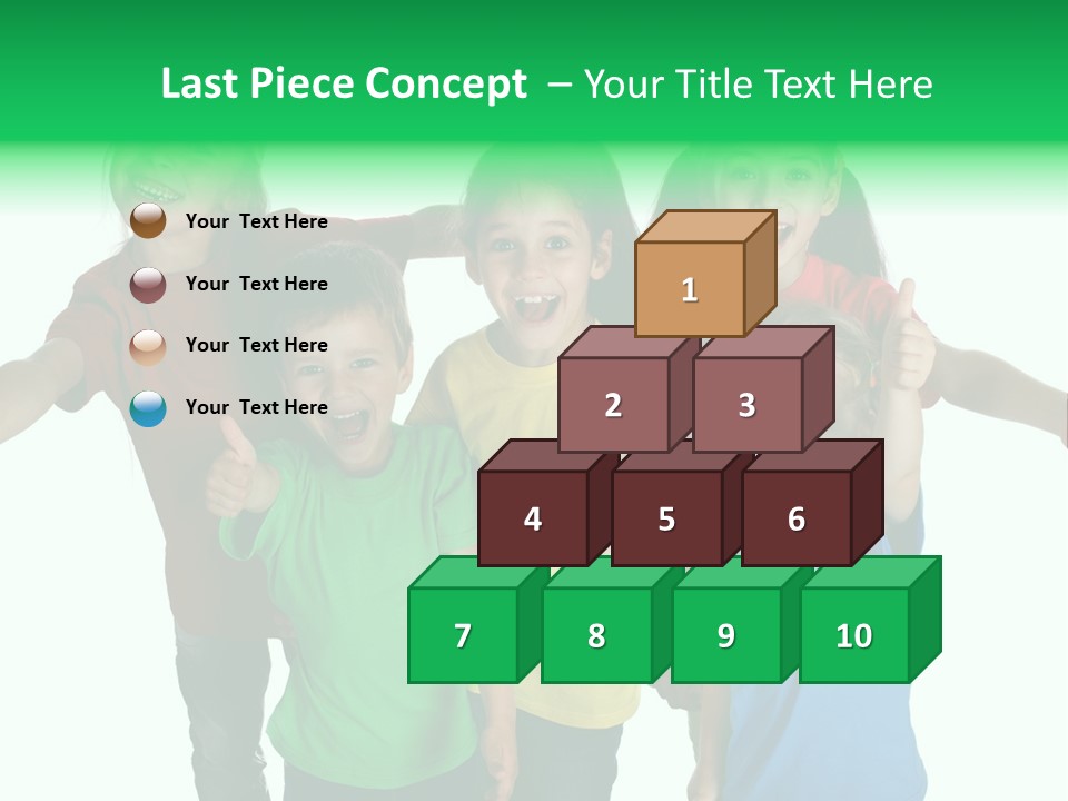 White Background Positive Smiling PowerPoint Template