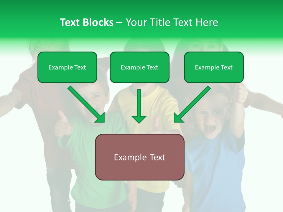 White Background Positive Smiling PowerPoint Template