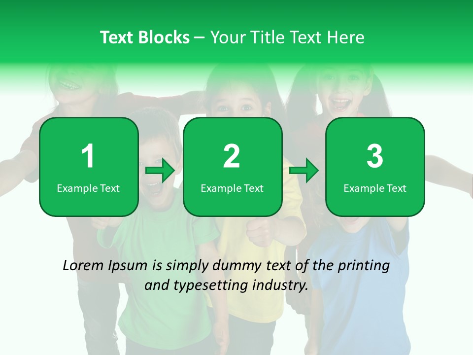 White Background Positive Smiling PowerPoint Template