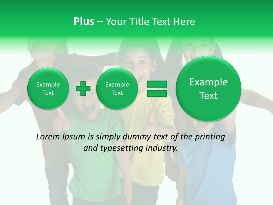 White Background Positive Smiling PowerPoint Template
