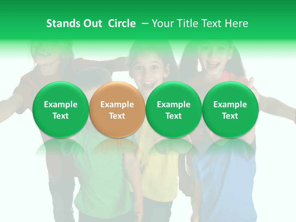 White Background Positive Smiling PowerPoint Template