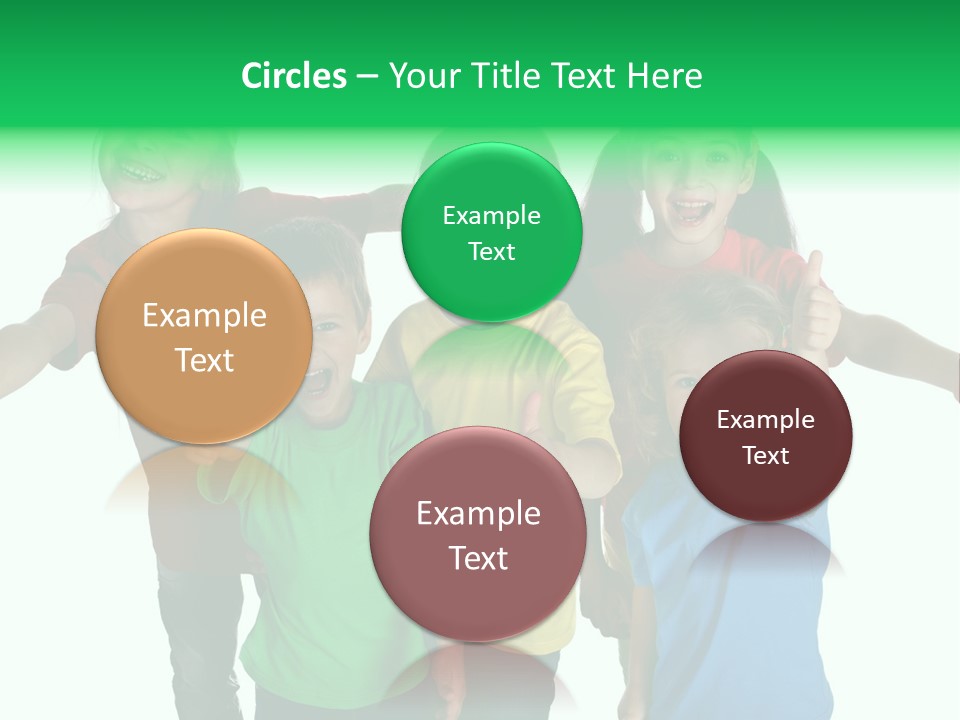 White Background Positive Smiling PowerPoint Template