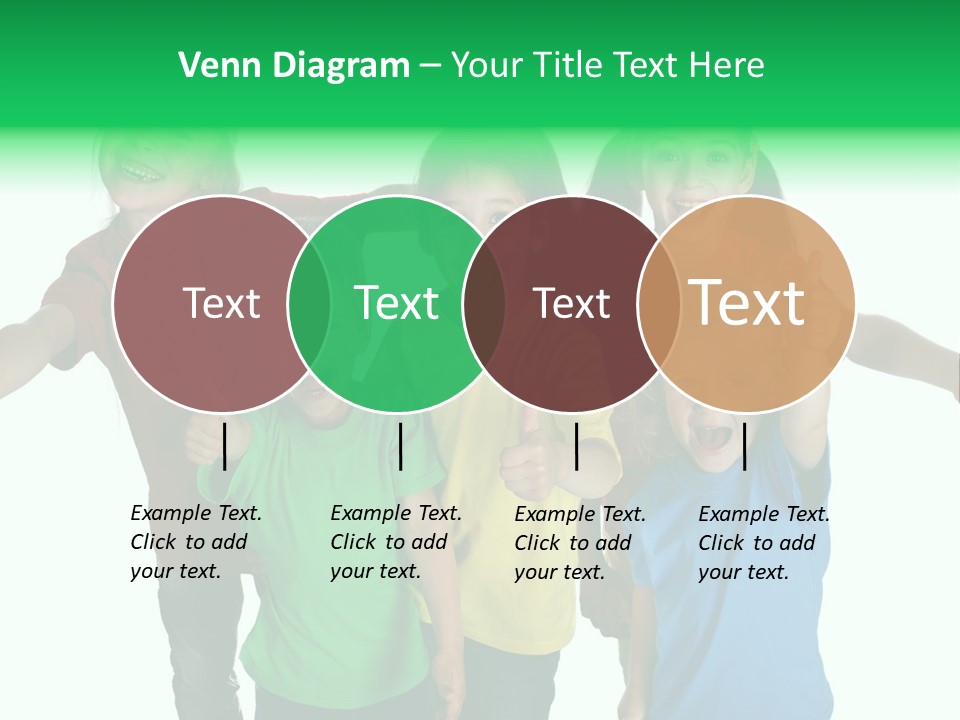 White Background Positive Smiling PowerPoint Template
