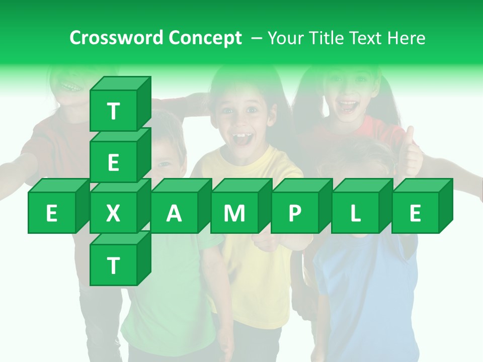 White Background Positive Smiling PowerPoint Template