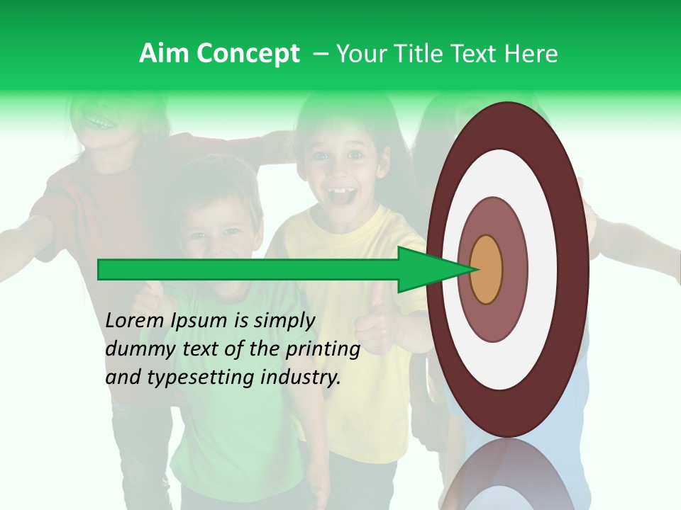 White Background Positive Smiling PowerPoint Template