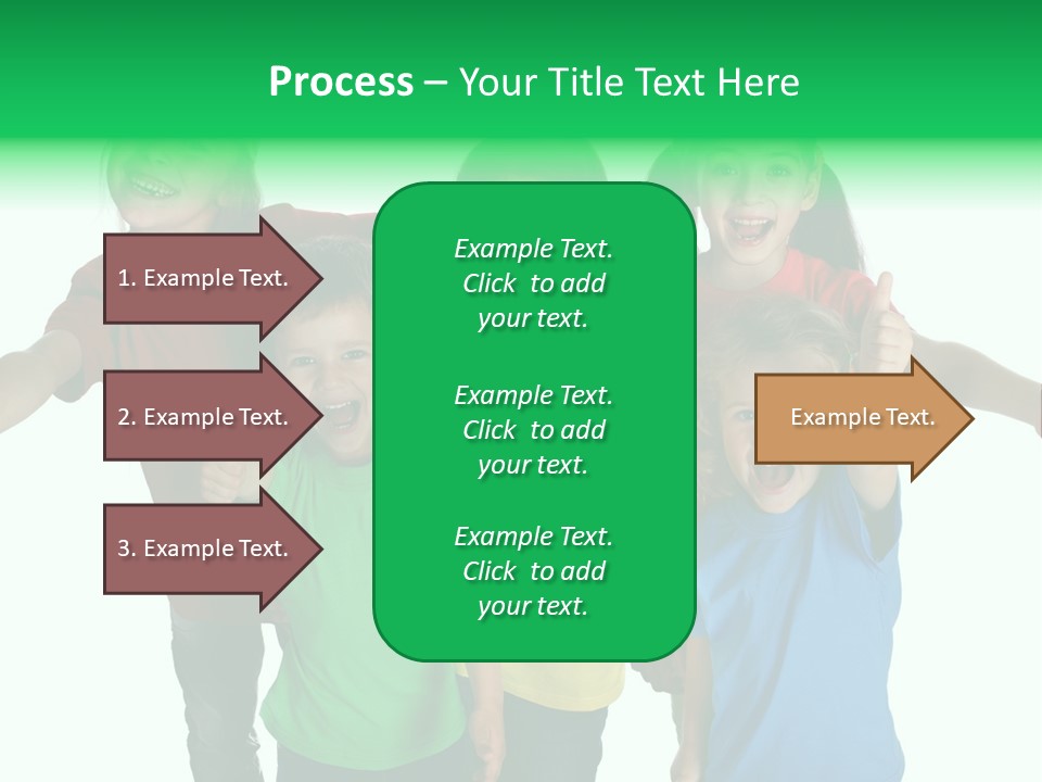 White Background Positive Smiling PowerPoint Template