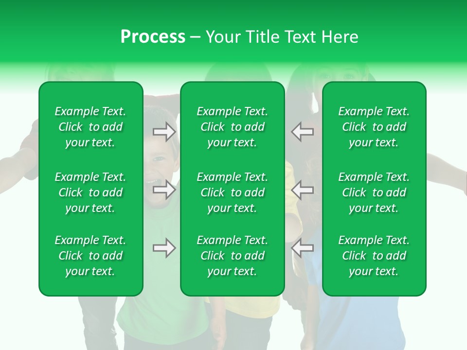 White Background Positive Smiling PowerPoint Template