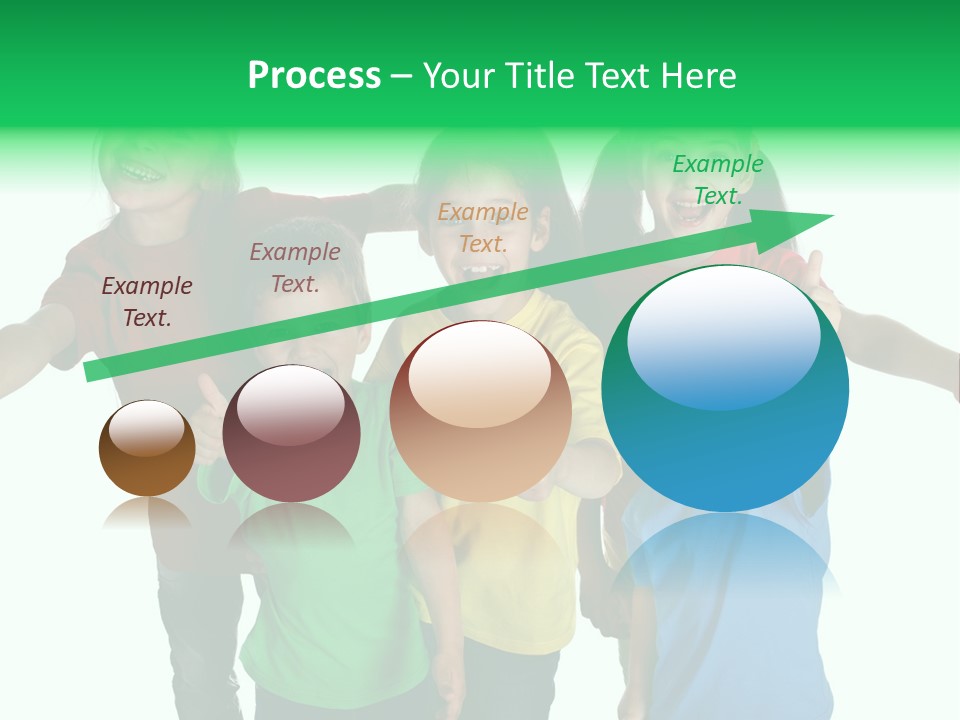 White Background Positive Smiling PowerPoint Template