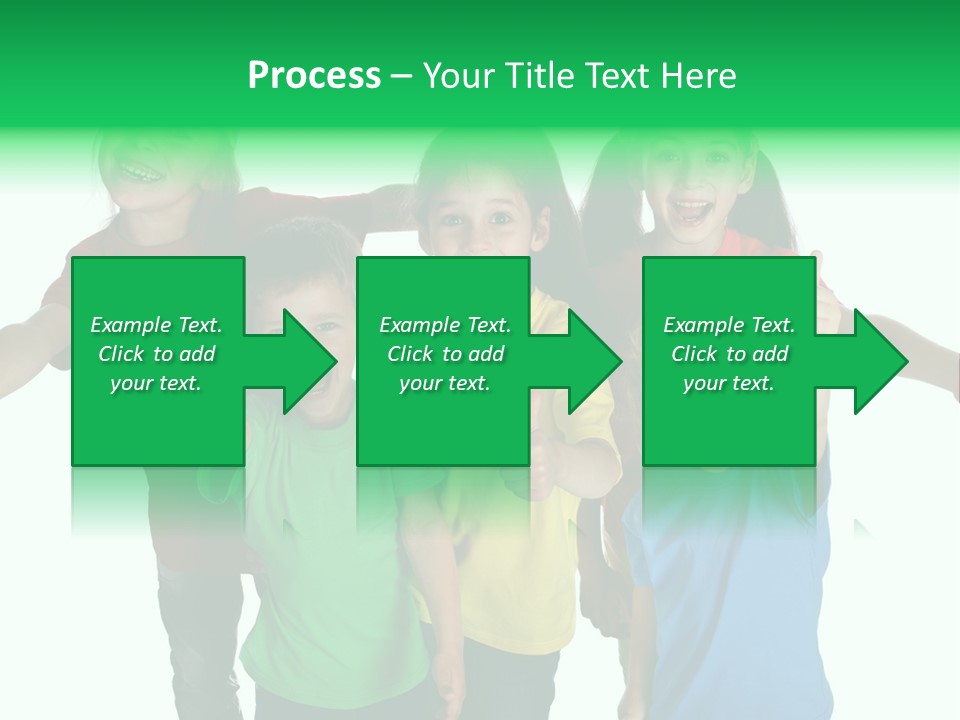 White Background Positive Smiling PowerPoint Template