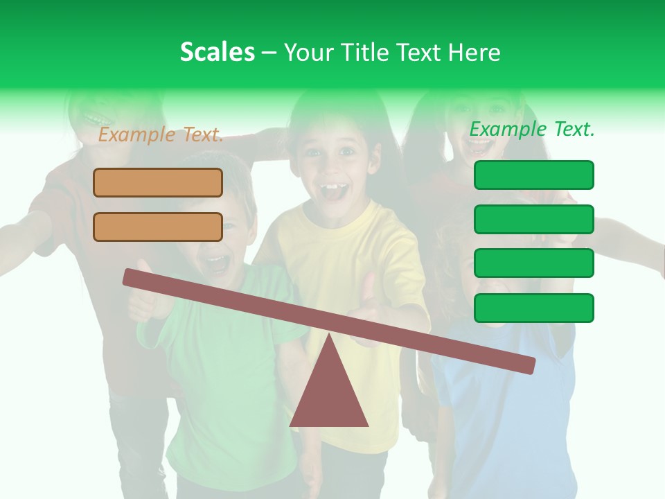 White Background Positive Smiling PowerPoint Template