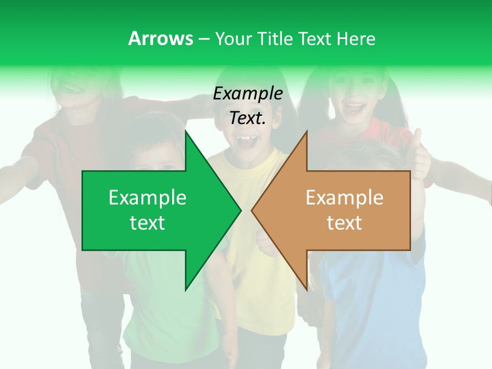 White Background Positive Smiling PowerPoint Template