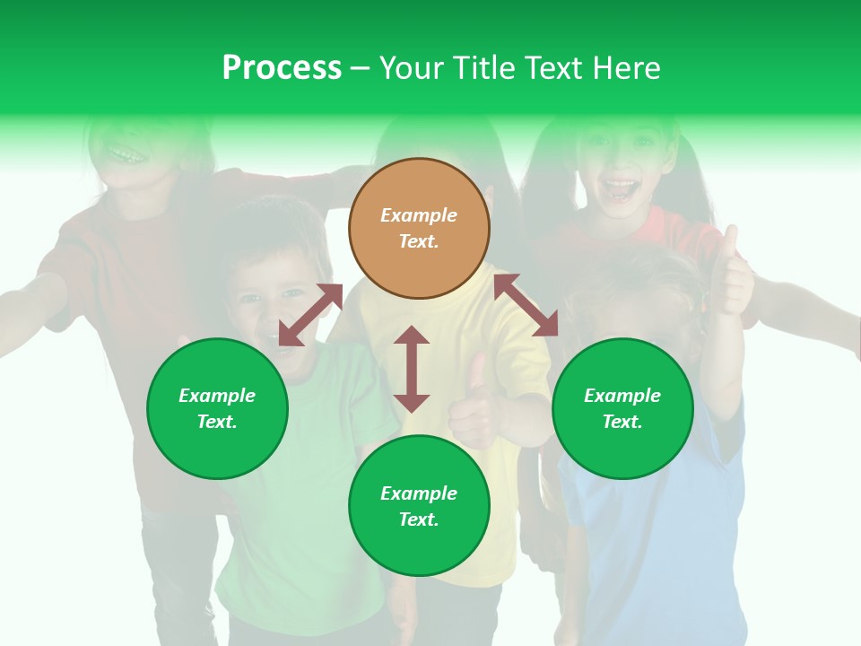 White Background Positive Smiling PowerPoint Template