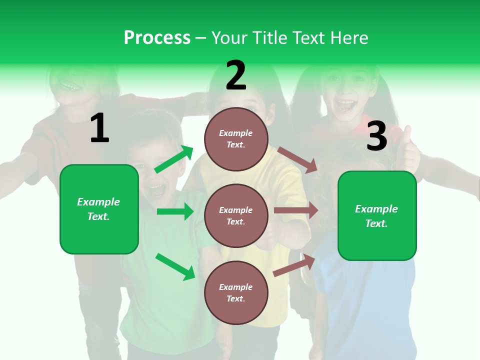White Background Positive Smiling PowerPoint Template