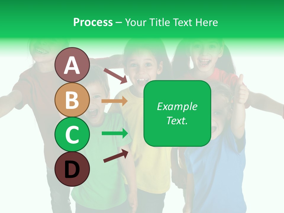 White Background Positive Smiling PowerPoint Template