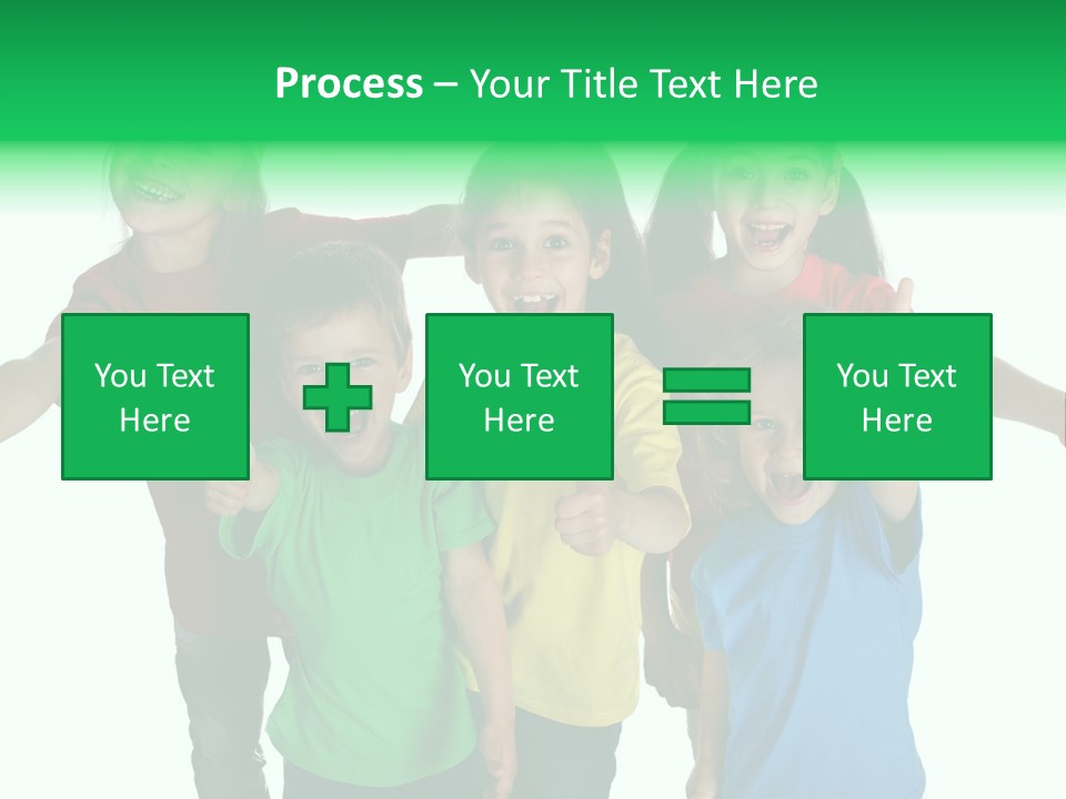 White Background Positive Smiling PowerPoint Template