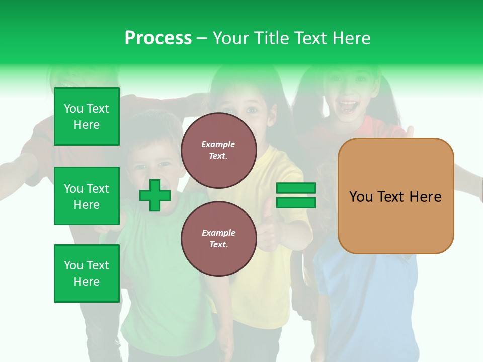 White Background Positive Smiling PowerPoint Template