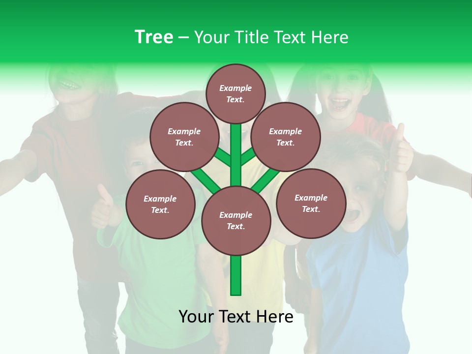 White Background Positive Smiling PowerPoint Template