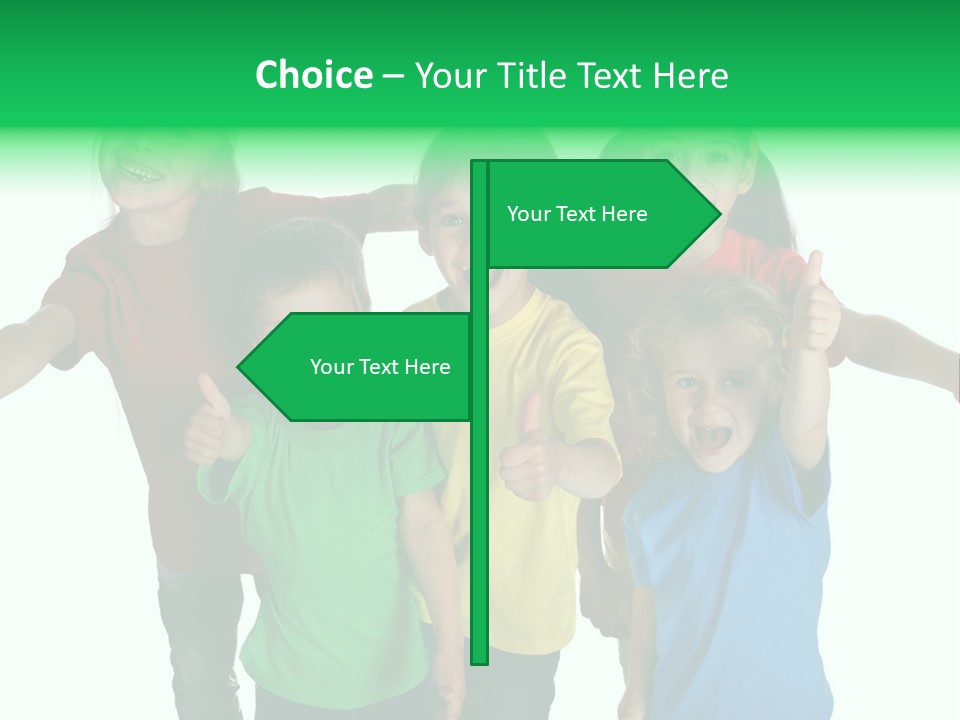 White Background Positive Smiling PowerPoint Template