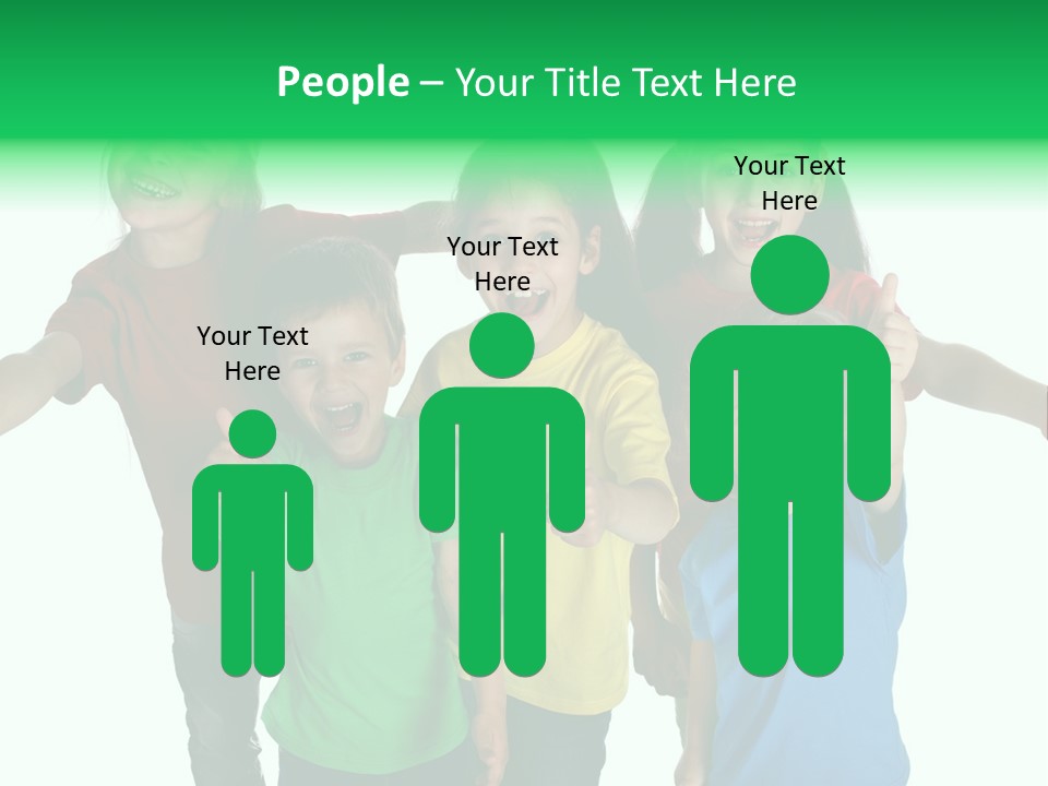 White Background Positive Smiling PowerPoint Template