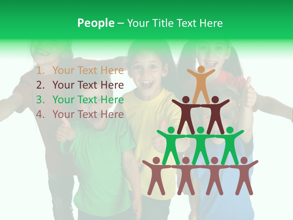 White Background Positive Smiling PowerPoint Template