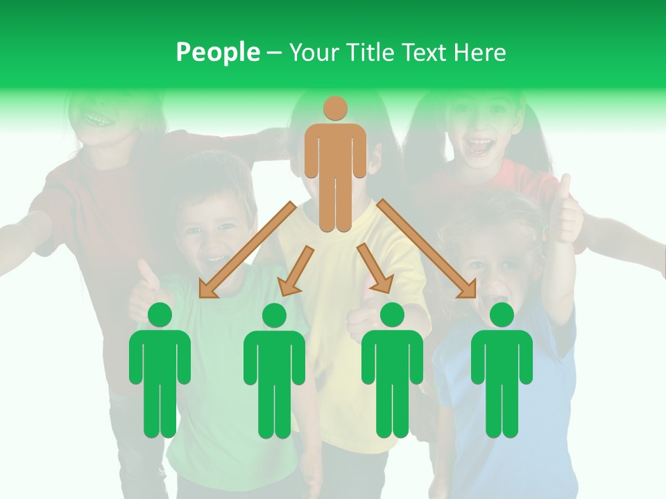 White Background Positive Smiling PowerPoint Template