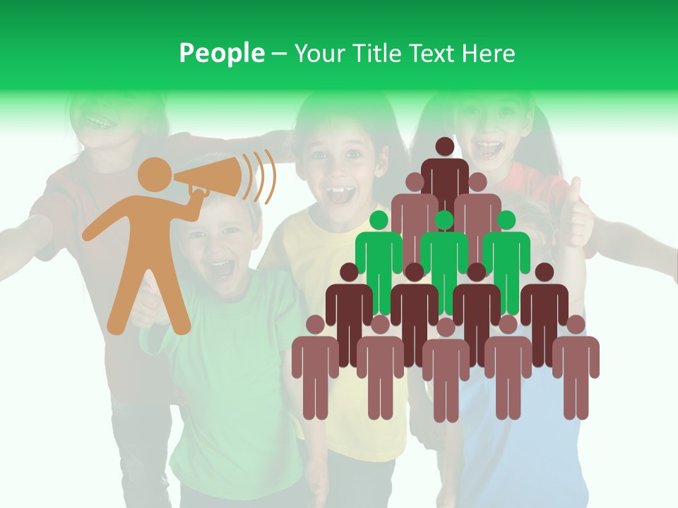 White Background Positive Smiling PowerPoint Template